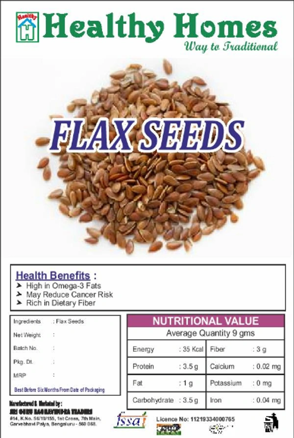 Healthy Homes Flax Seeds - 200 GMS